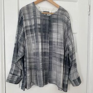 Ulla Popken Lagenlook flowy tunic top blouse